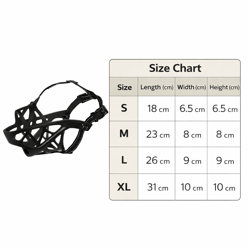 Breathable Soft Dog Muzzle — Lightweight, 4 Sizes 2