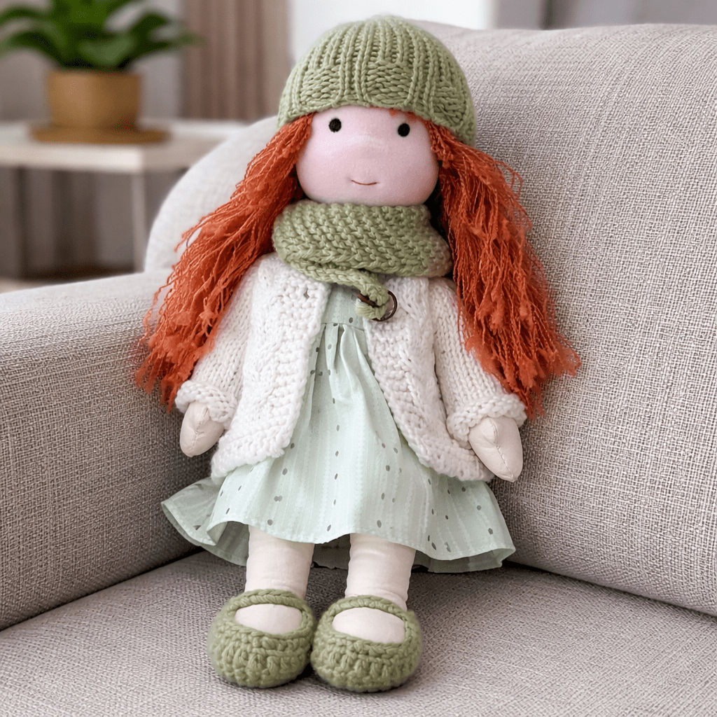 Waldorf Doll Handmade in Cotton — Elora 28 cm, 37 Styles 3
