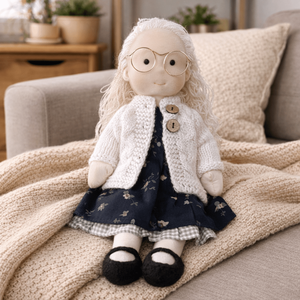 Waldorf Doll Handmade in Cotton — Elora 28 cm, 37 Styles 8