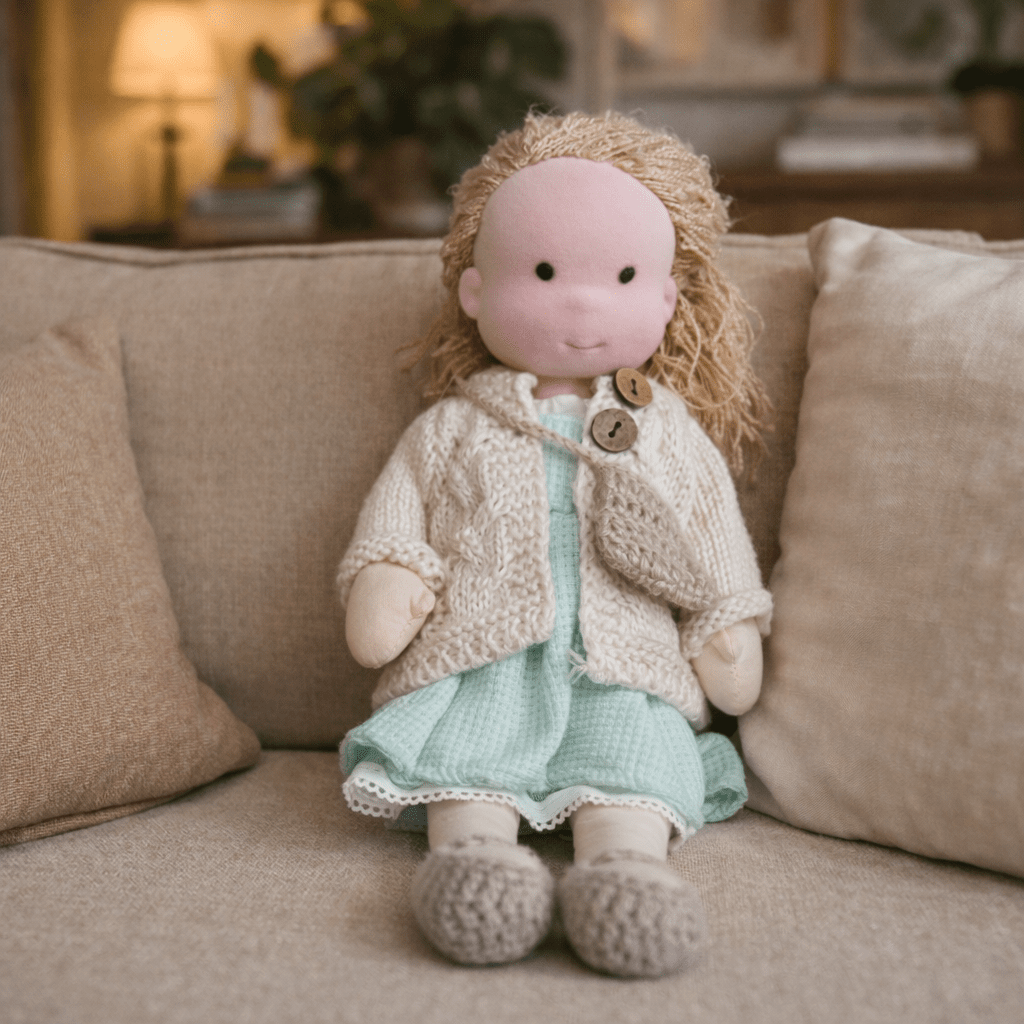 Waldorf Doll Handmade in Cotton — Elora 28 cm, 37 Styles 12