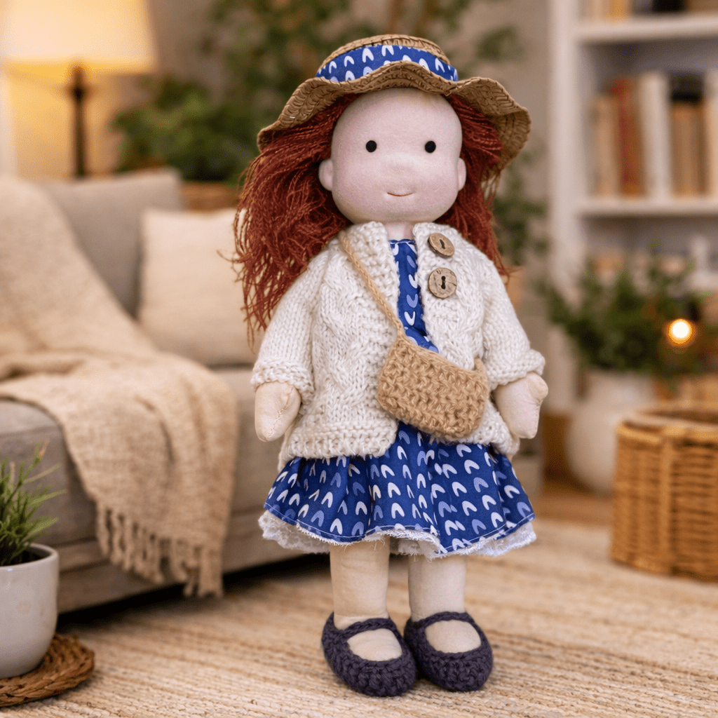 Waldorf Doll Handmade in Cotton — Elora 28 cm, 37 Styles 14