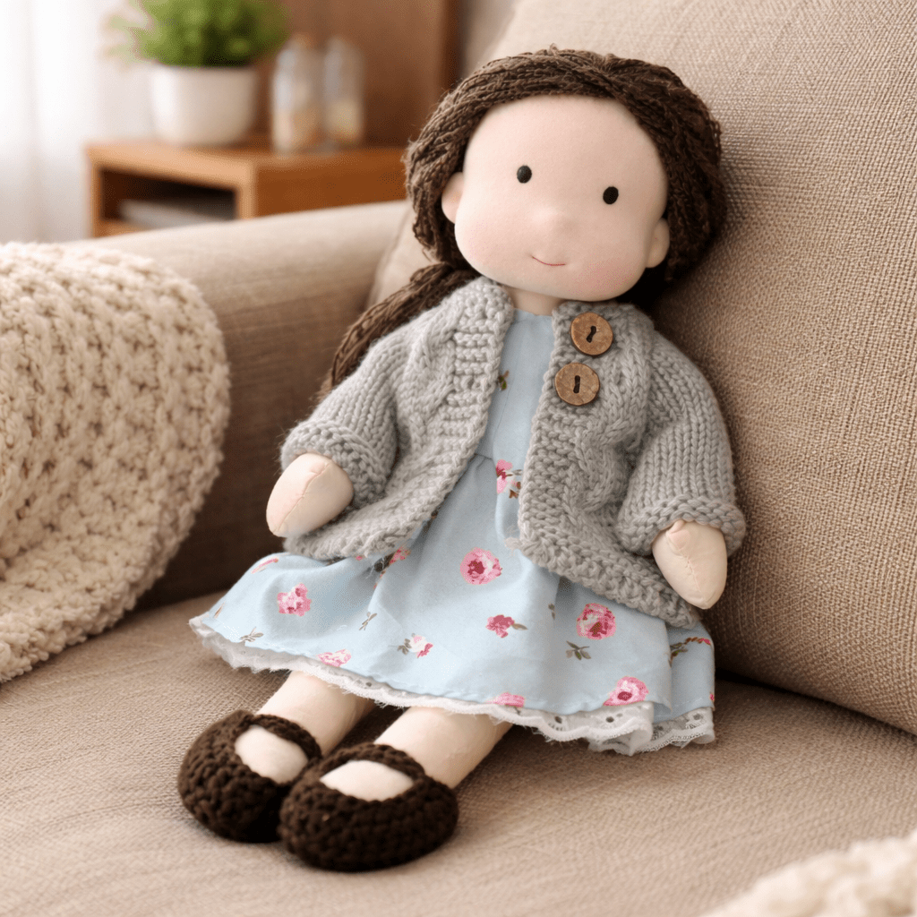 Waldorf Doll Handmade in Cotton — Elora 28 cm, 37 Styles 19