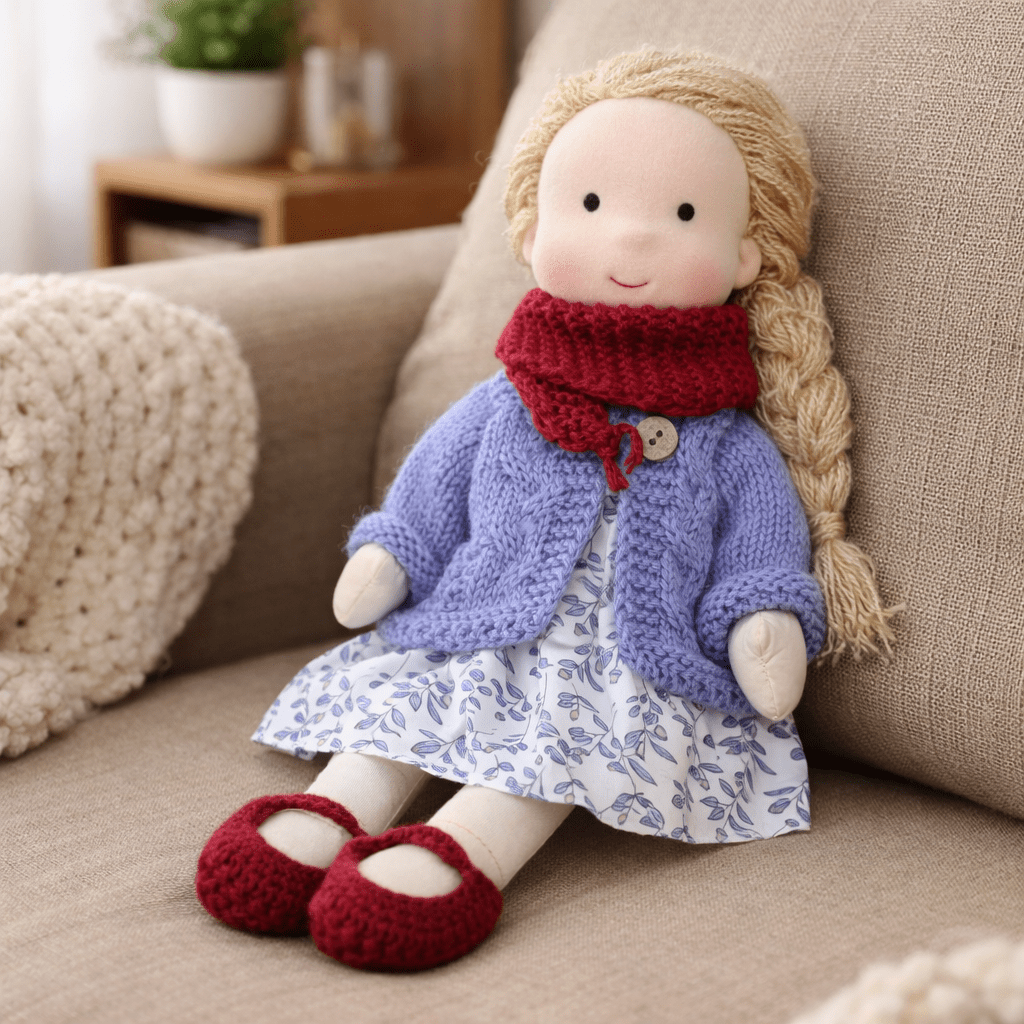 Waldorf Doll Handmade in Cotton — Elora 28 cm, 37 Styles 20