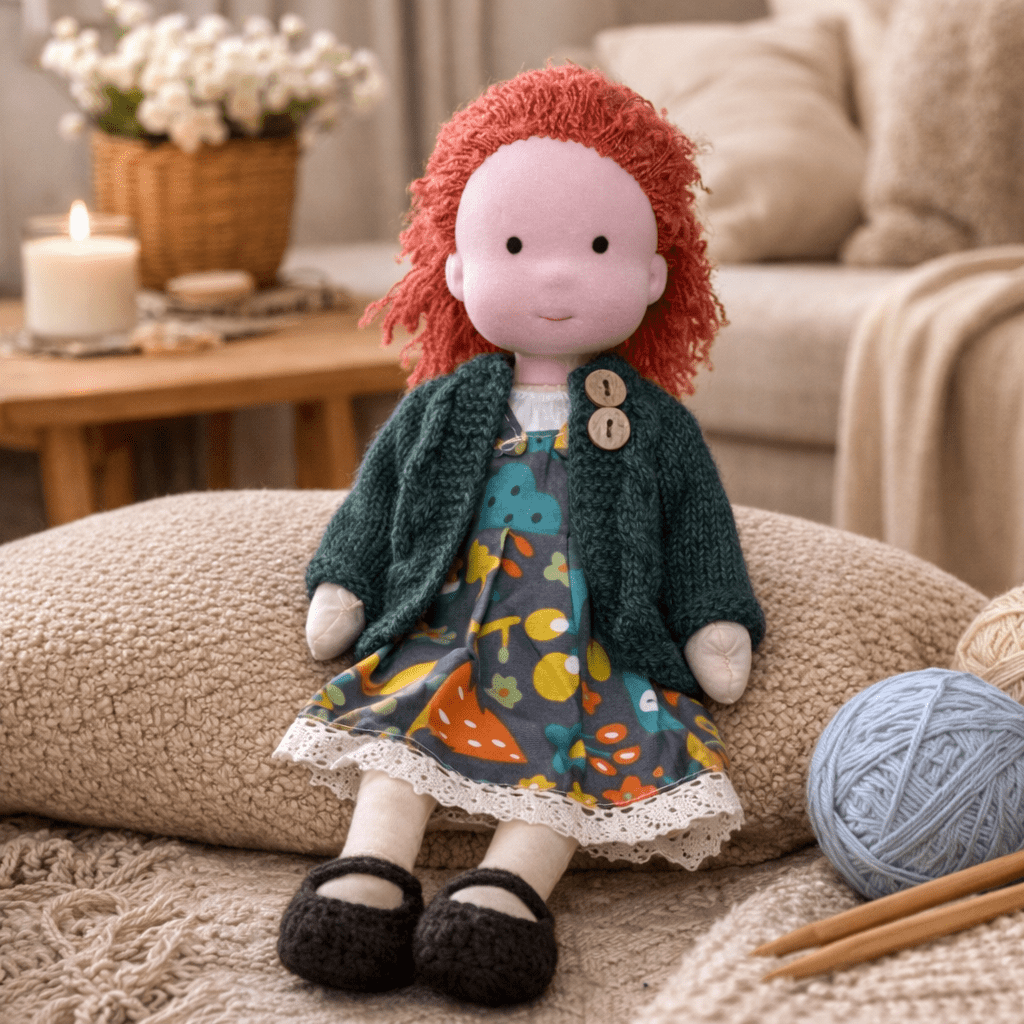 Waldorf Doll Handmade in Cotton — Elora 28 cm, 37 Styles 22