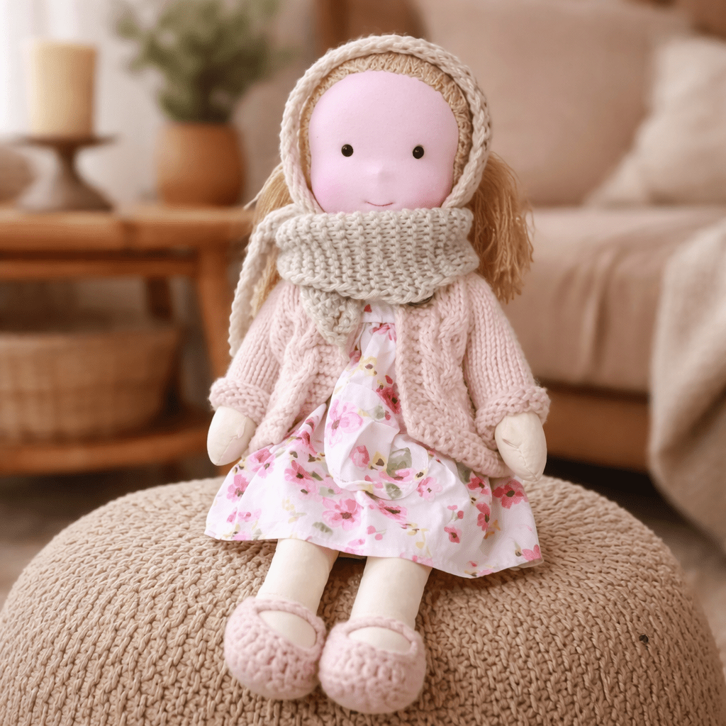 Waldorf Doll Handmade in Cotton — Elora 28 cm, 37 Styles 23