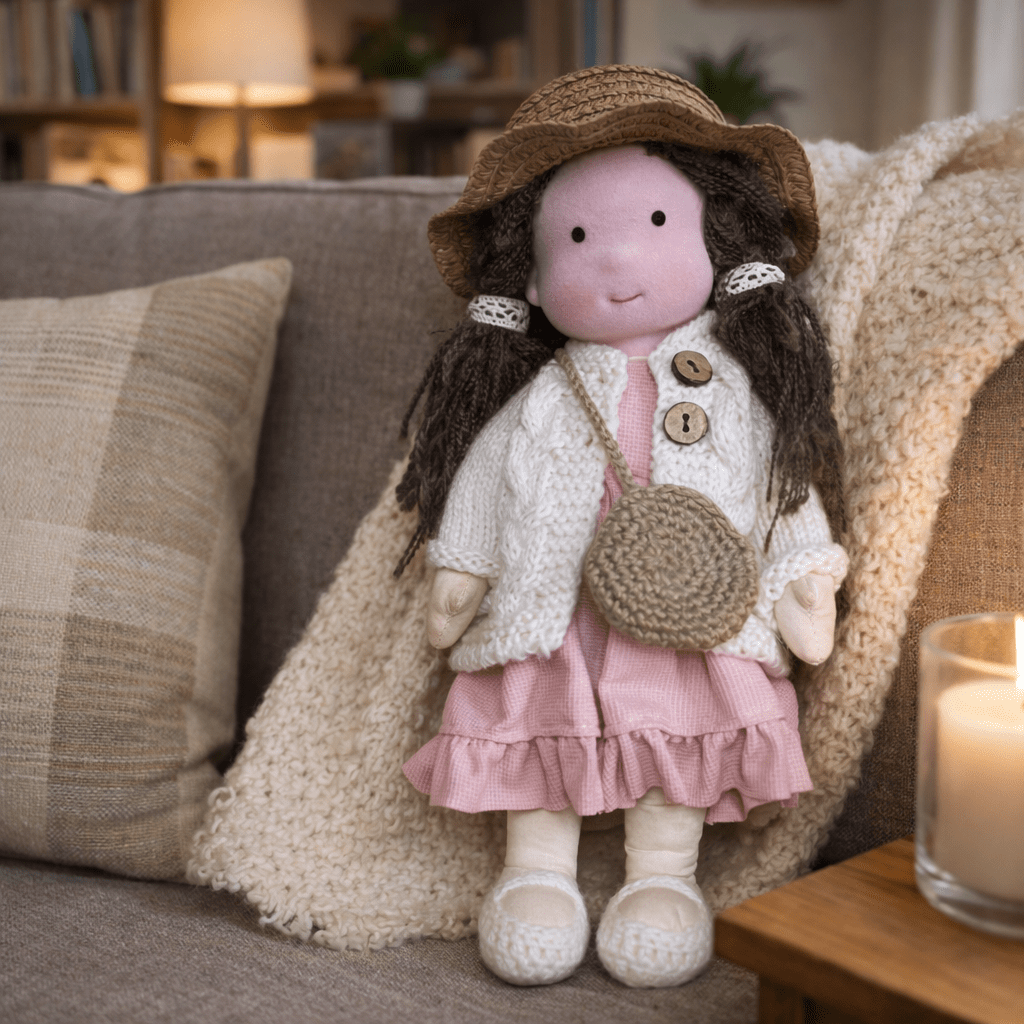 Waldorf Doll Handmade in Cotton — Elora 28 cm, 37 Styles 28
