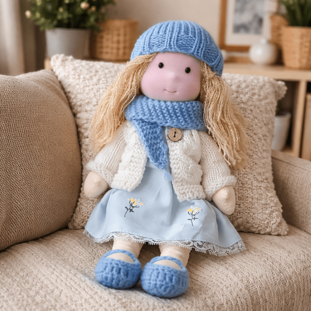 Waldorf Doll Handmade in Cotton — Elora 28 cm, 37 Styles 29