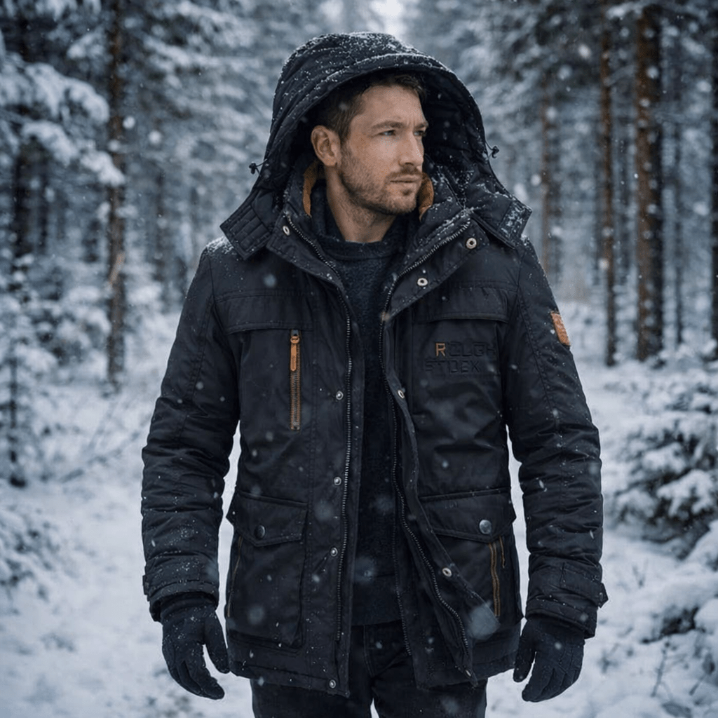 Women's Windproof Padded Parka — Fleece Lined Mid-Length Coat 11
