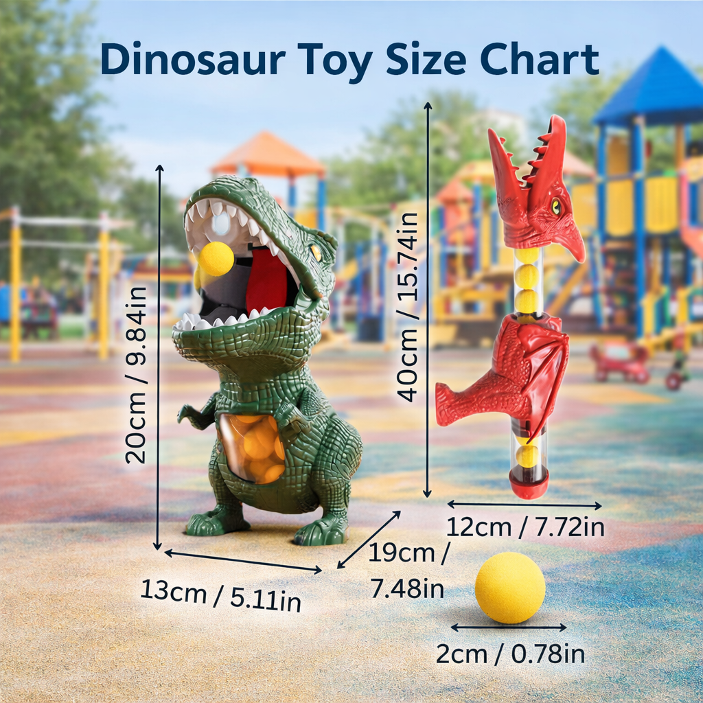Dinosaur Toy Foam Ball Shooter — Kids' Target Shooting Game 7