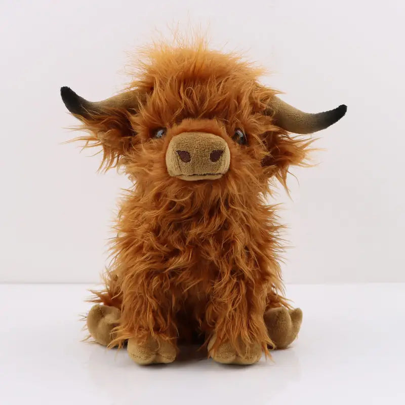 Highland Cow Plush Toy — Soft Stuffed Animal 25cm 2