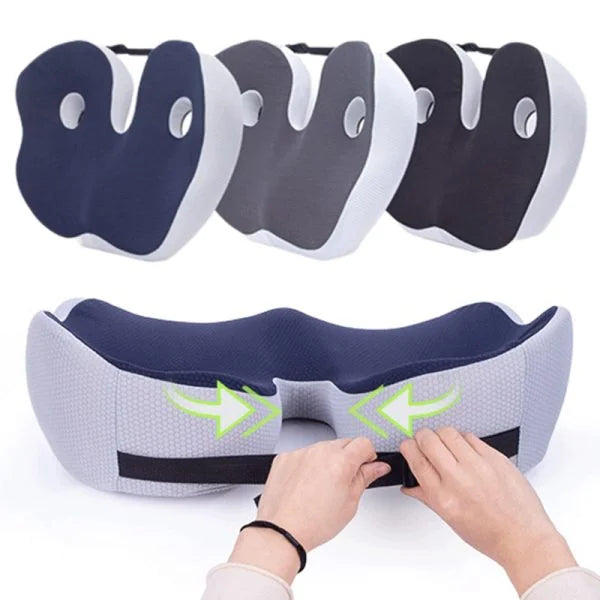Memory Foam Seat Cushion — Sit Bone & Coccyx Pain Relief 15