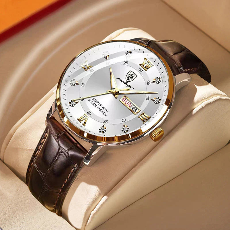 Men's Luminous Waterproof Quartz Watch — Stainless Steel Case 3