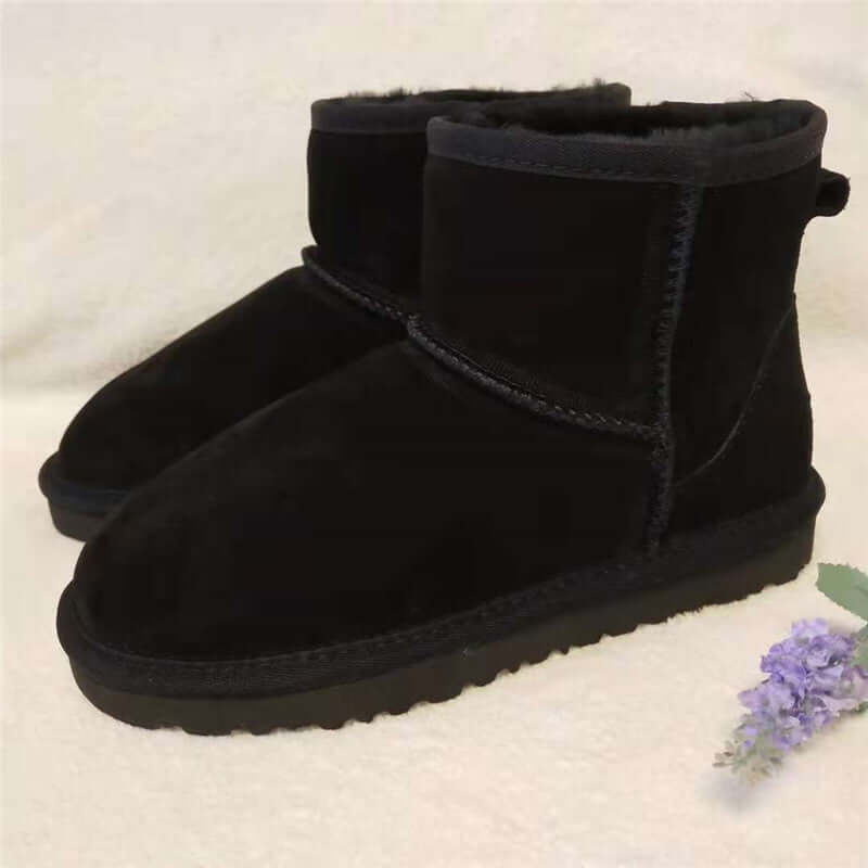Women's Suede-Look Ankle Boots — Warm Lined Winter Boot 9