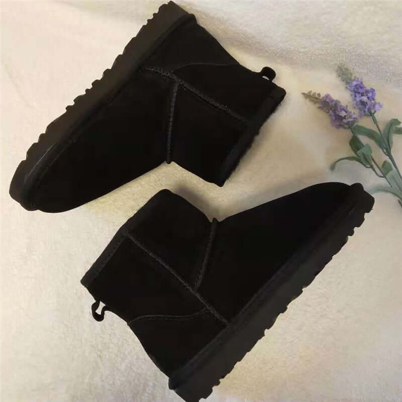 Women's Suede-Look Ankle Boots — Warm Lined Winter Boot 8