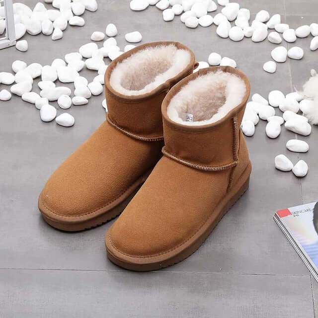 Women's Suede-Look Ankle Boots — Warm Lined Winter Boot 4