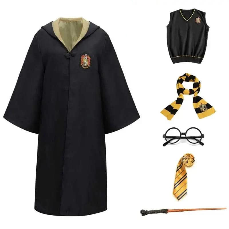 Complete Wizard Costume Set — Kids & Adults House Robe 6