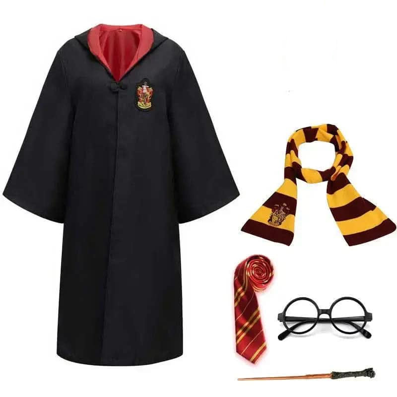 Complete Wizard Costume Set — Kids & Adults House Robe 7
