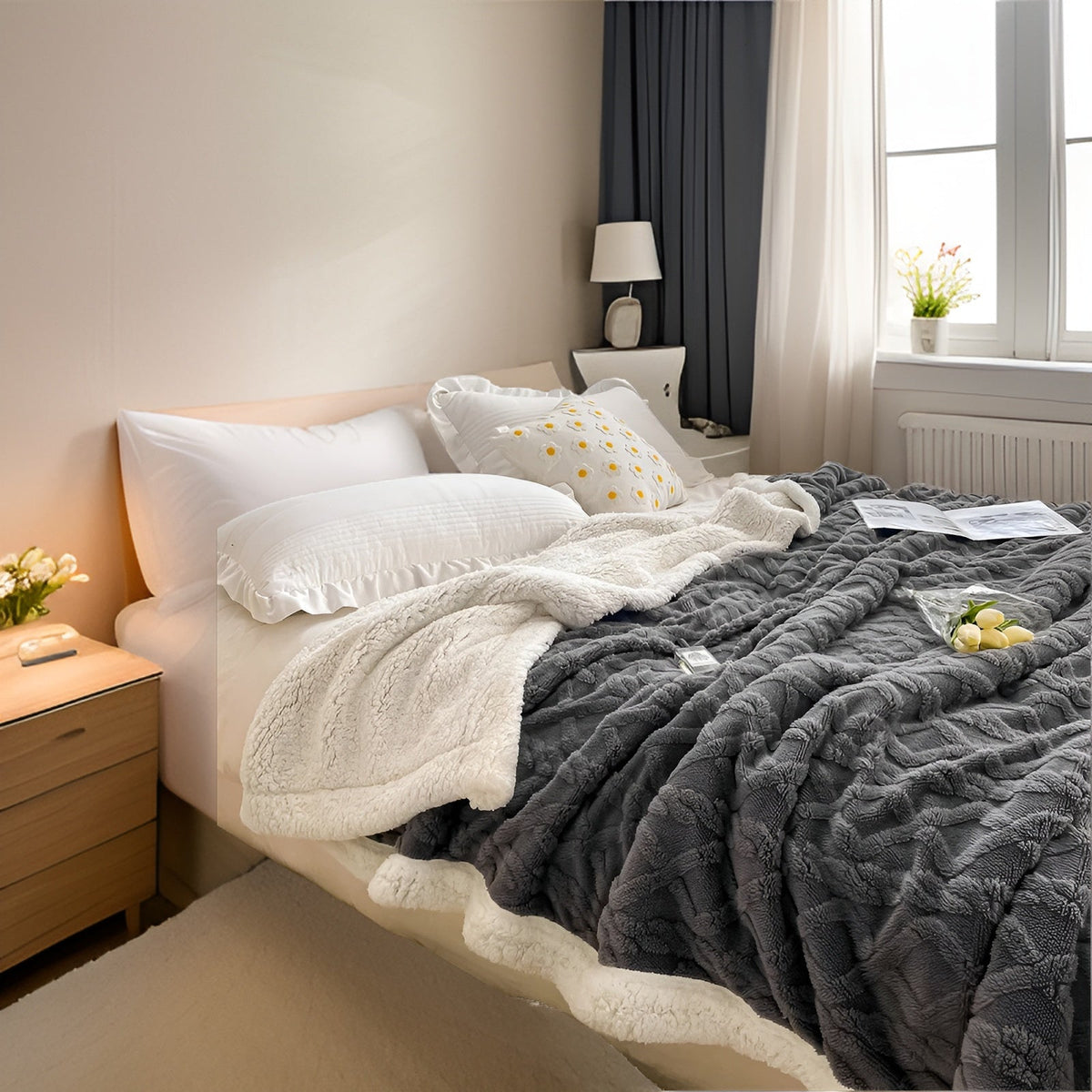 Double-Sided Fleece Blanket — Ultra-Soft Luxury Winter Throw 7