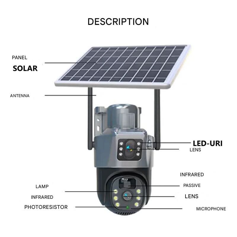 4K Solar Wireless Outdoor Security Camera — 360° & 10x Zoom 5