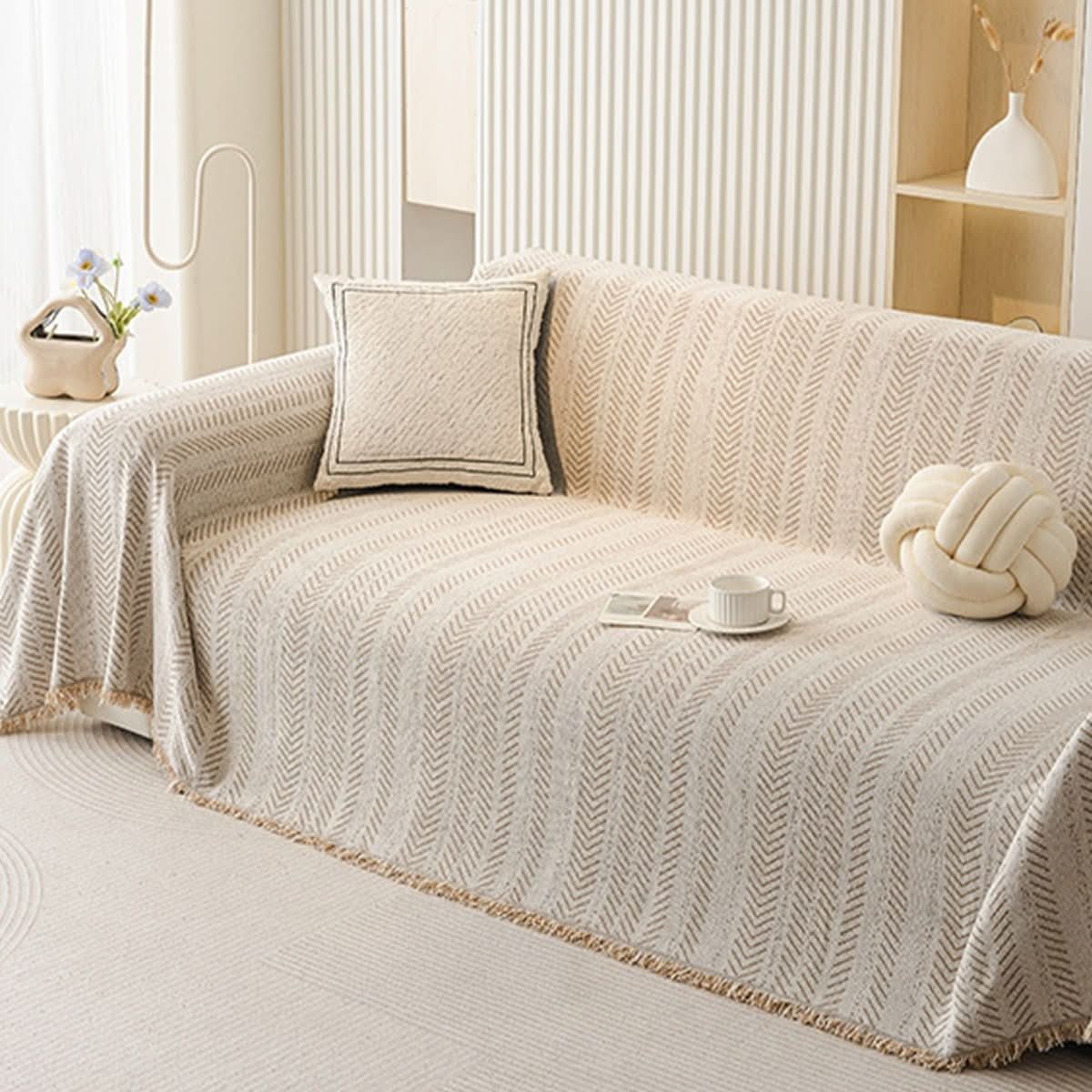 Chenille Sofa Cover — Scratch-Resistant & Machine Washable 5