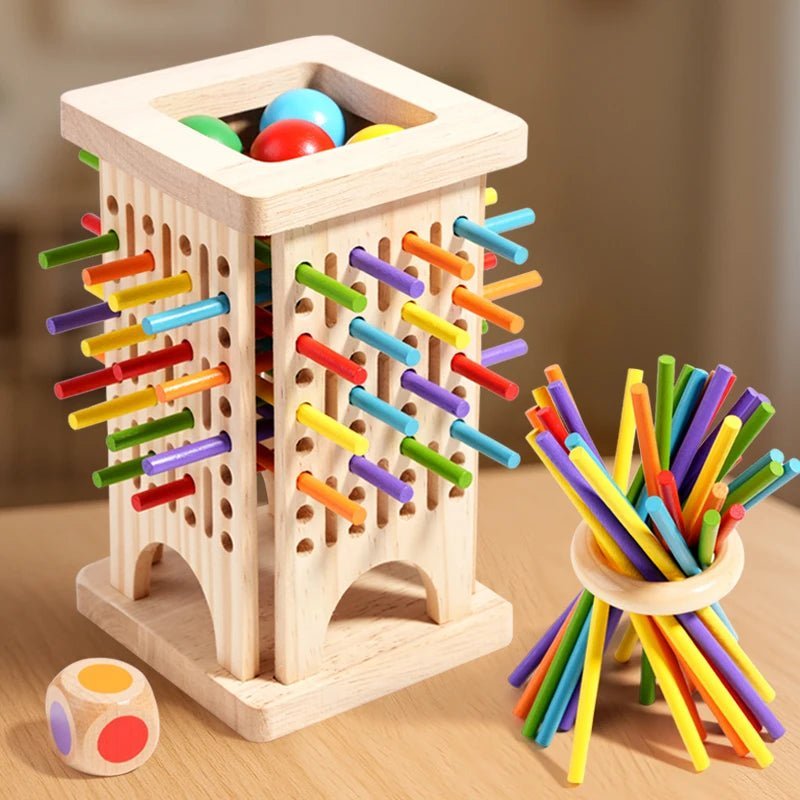 Montessori Toys Wooden Counting Sticks Set — Ages 3+ 7