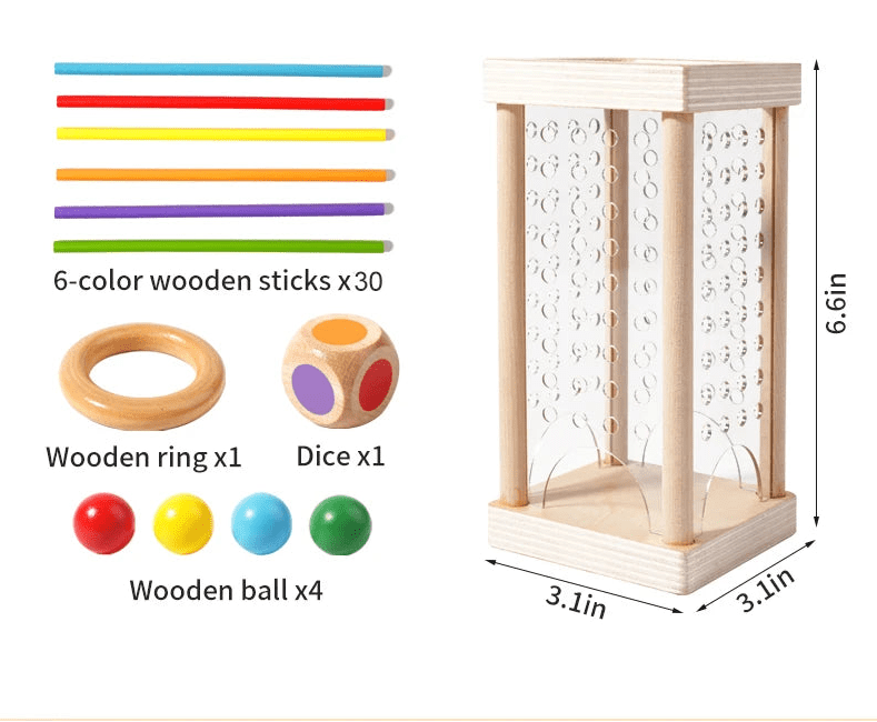 Montessori Toys Wooden Counting Sticks Set — Ages 3+ 10