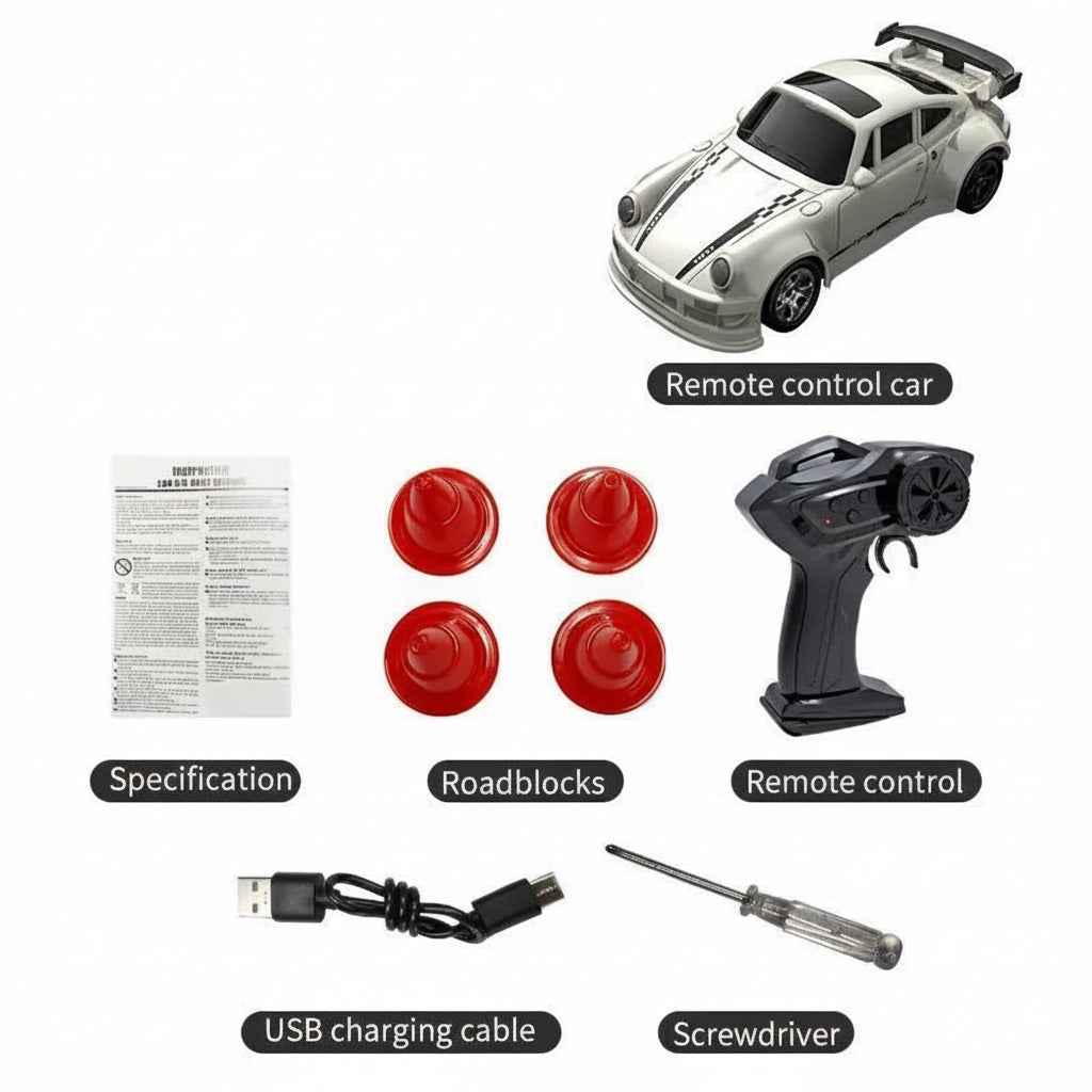 RC Car MICRODRIFT 1:64 — Four-Wheel Drift, USB Rechargeable 12