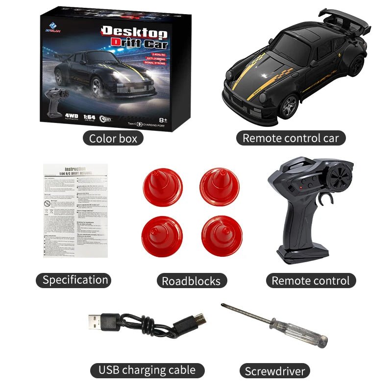 RC Car MICRODRIFT 1:64 — Four-Wheel Drift, USB Rechargeable 14