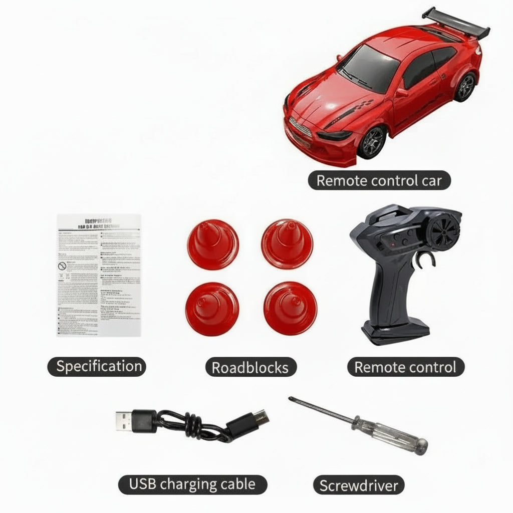 RC Car MICRODRIFT 1:64 — Four-Wheel Drift, USB Rechargeable 15