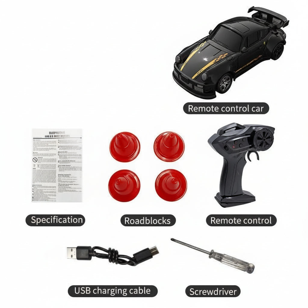 RC Car MICRODRIFT 1:64 — Four-Wheel Drift, USB Rechargeable 9