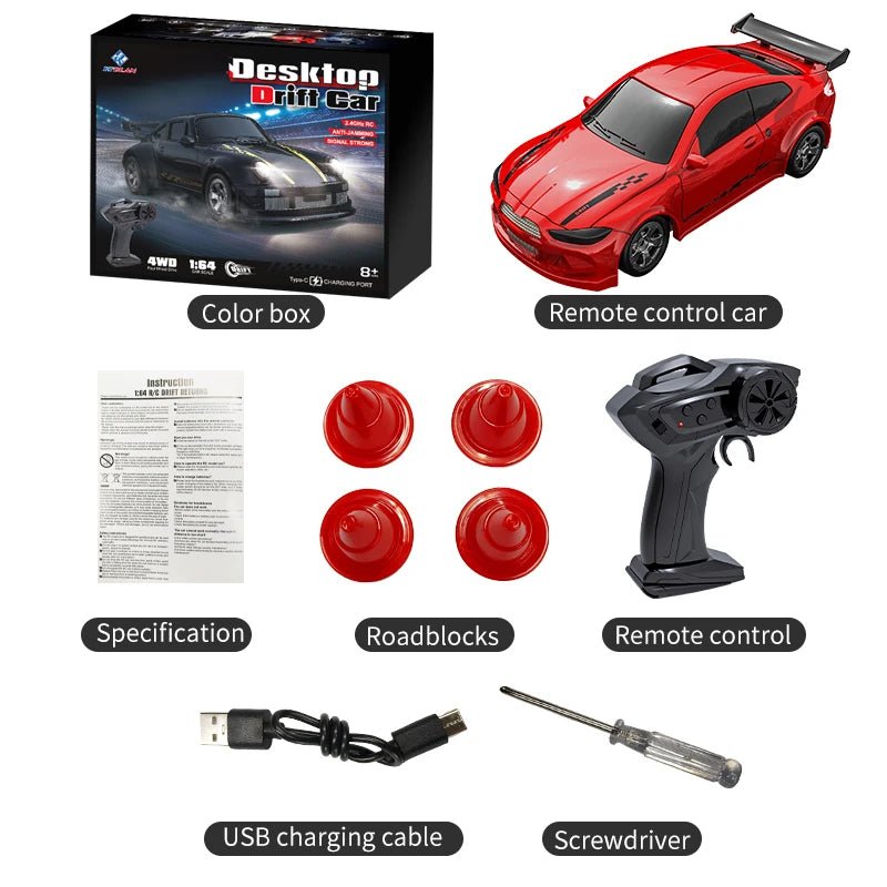 RC Car MICRODRIFT 1:64 — Four-Wheel Drift, USB Rechargeable 11