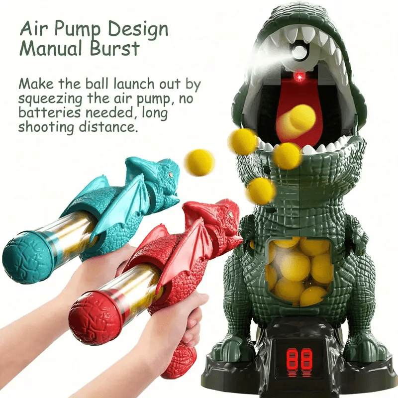Dinosaur Toy Blaster Set — Foam Ball Shooter for Kids 4