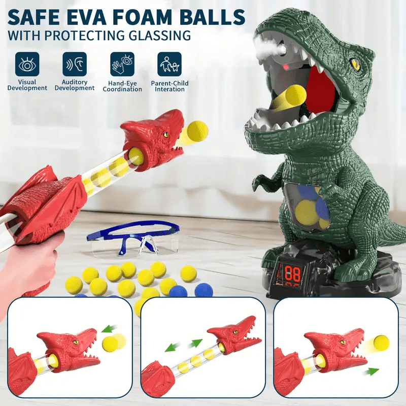 Dinosaur Toy Blaster Set — Foam Ball Shooter for Kids 5