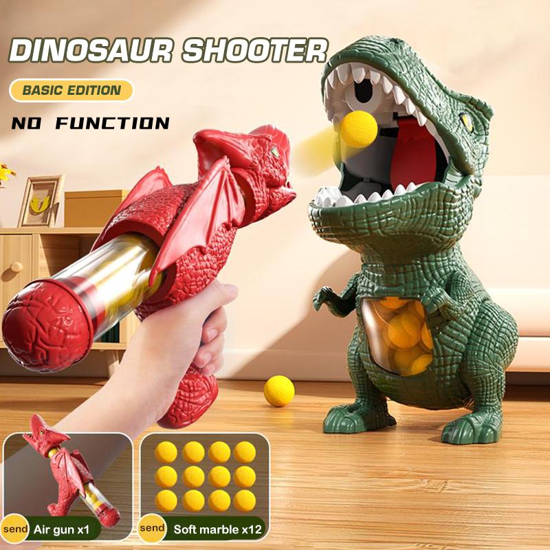 Dinosaur Toy Blaster Set — Foam Ball Shooter for Kids 10
