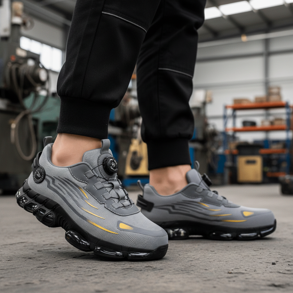 Wide Toe Cap Safety Shoes — Lightweight Slip-Resistant Work 1