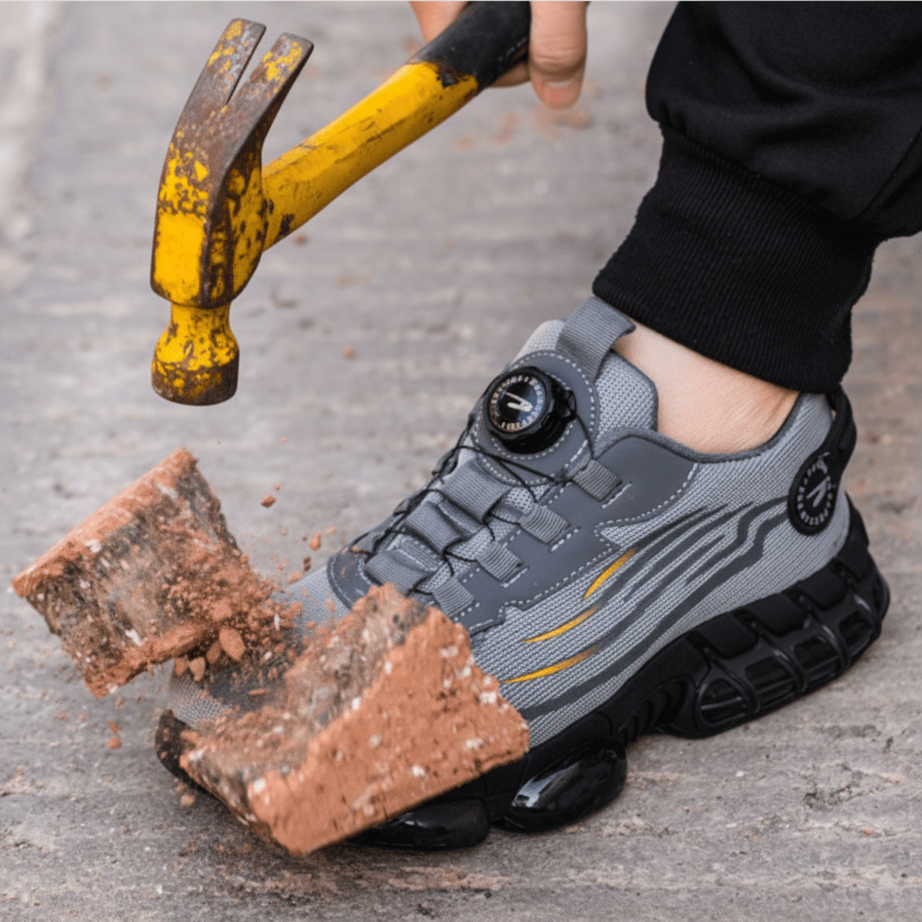 Wide Toe Cap Safety Shoes — Lightweight Slip-Resistant Work 4