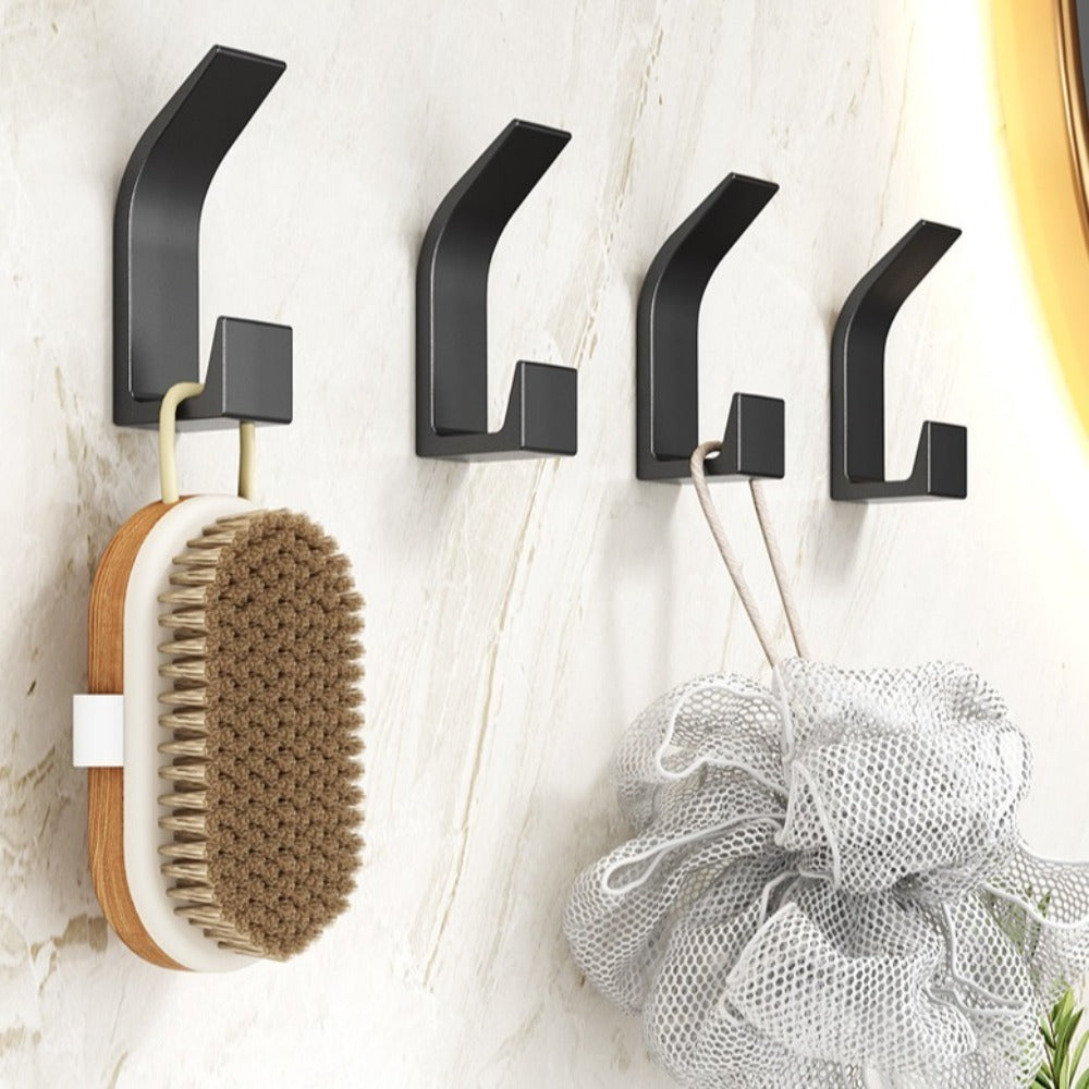 Self-Adhesive Wall Hooks — No-Drill Coat Hook Set of 5 4