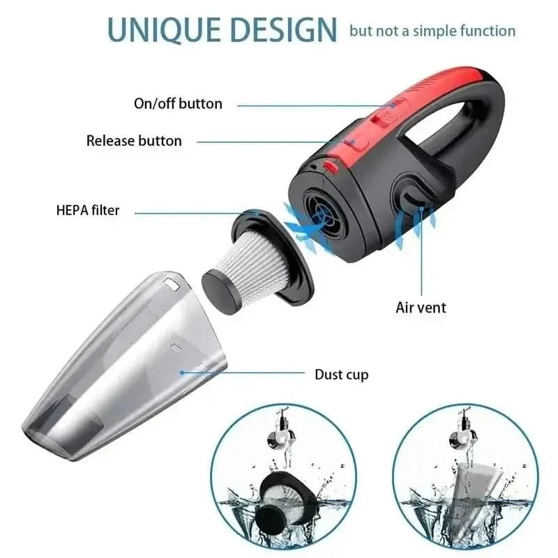 CycloVac Cordless Handheld Vacuum — 120W Cyclone Wet & Dry 7