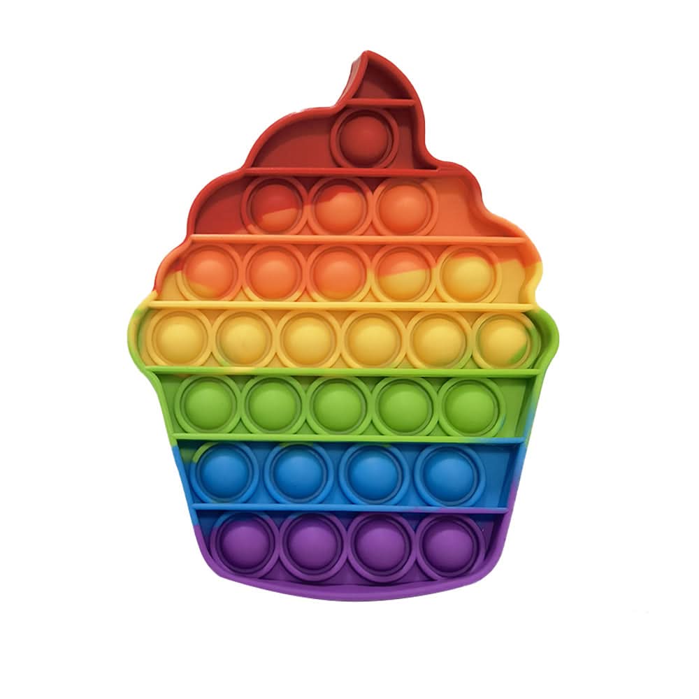 Squishy Push Pop Fidget Toy — Silicone Sensory Stress Relief 12