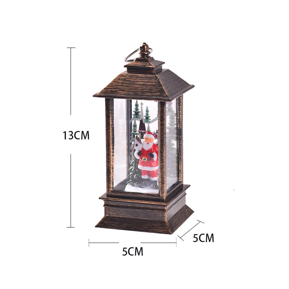 Retro Mini Christmas Lantern — Battery-Operated Vintage Glow 4
