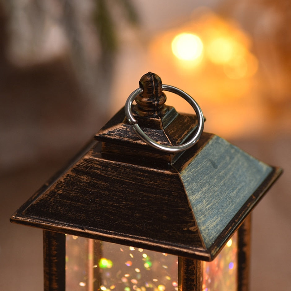 Retro Mini Christmas Lantern — Battery-Operated Vintage Glow 3