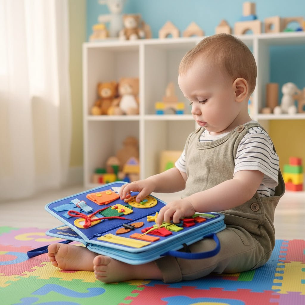 Montessori Toys Wooden Activity Board — 15 Sensory Activities 4