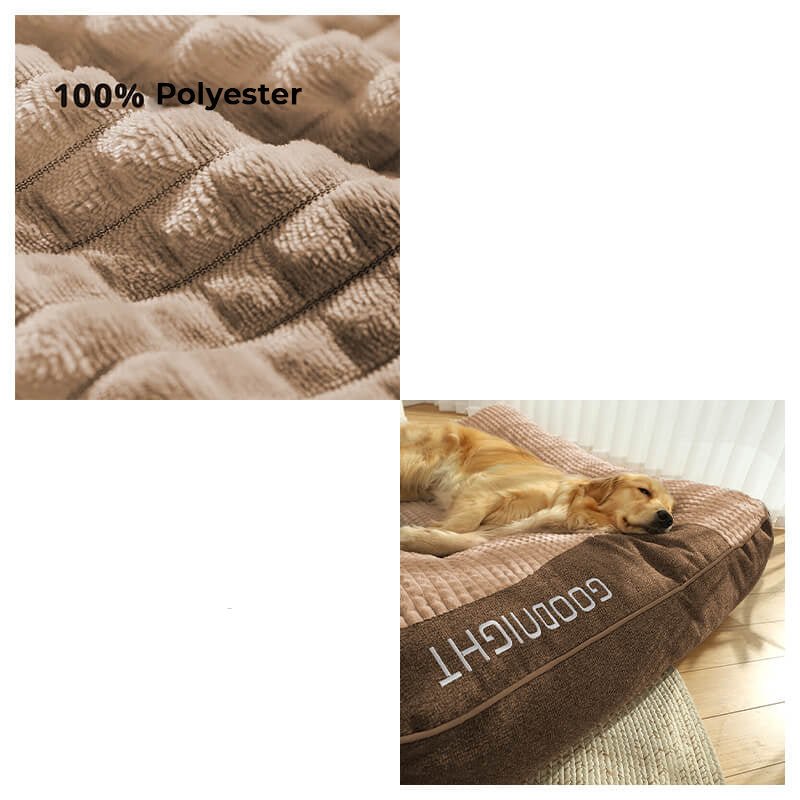 Large Orthopedic Dog Bed — Scratch-Resistant Washable Cover 5