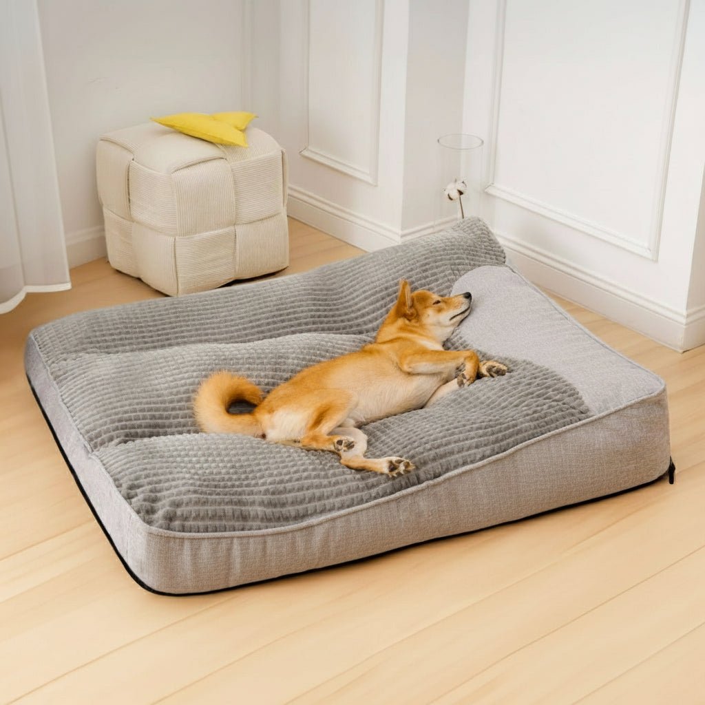 Large Orthopedic Dog Bed — Scratch-Resistant Washable Cover 9