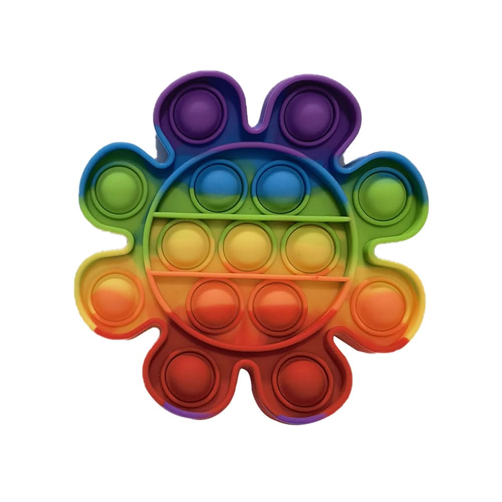 Squishy Push Pop Fidget Toy — Silicone Sensory Stress Relief 24