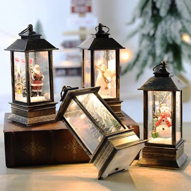Retro Mini Christmas Lantern — Battery-Operated Vintage Glow 2