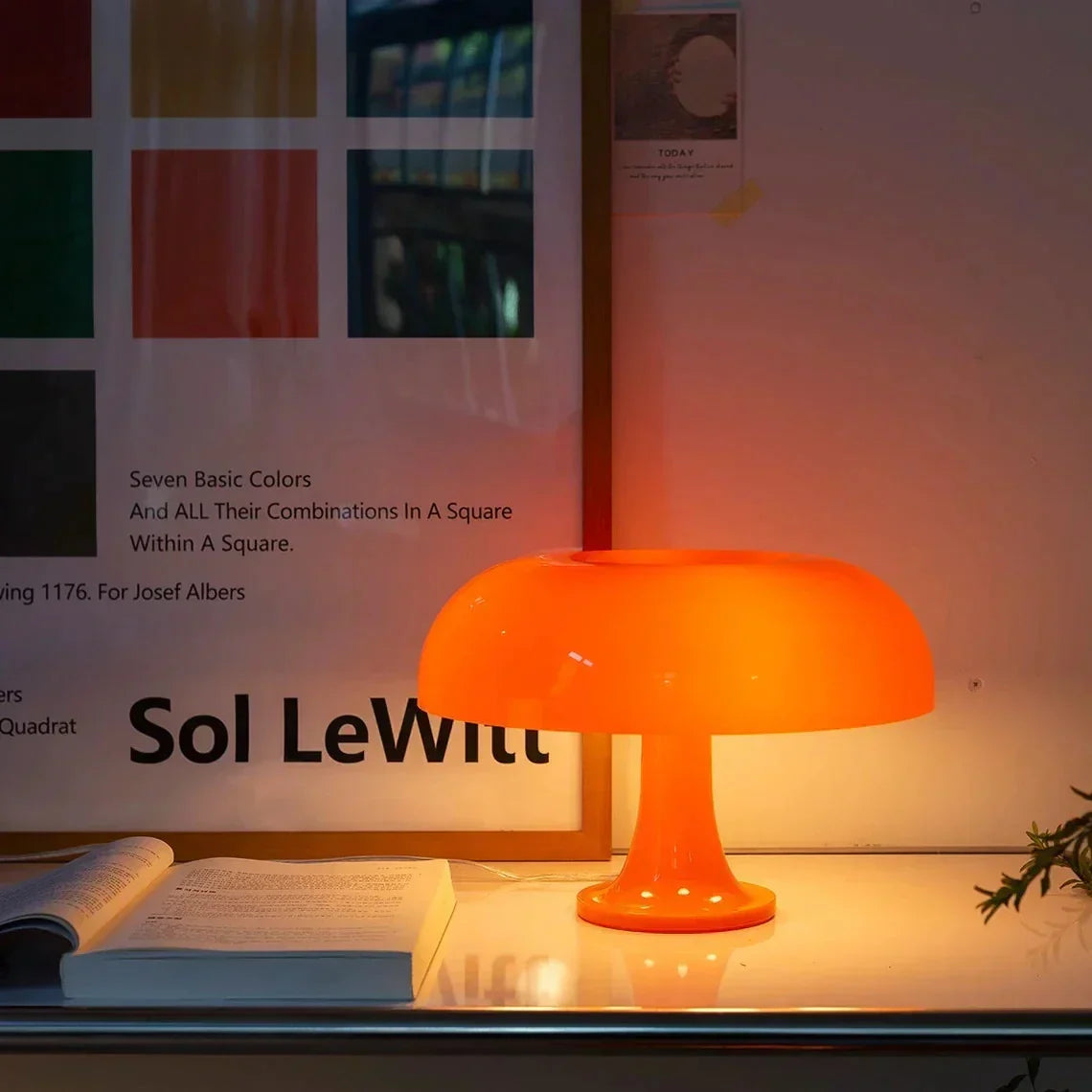 Mushroom Table Lamp — Scandinavian Dome Shade Nordic Style 6