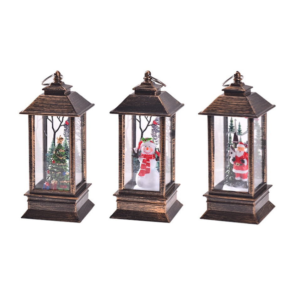 Retro Mini Christmas Lantern — Battery-Operated Vintage Glow 8