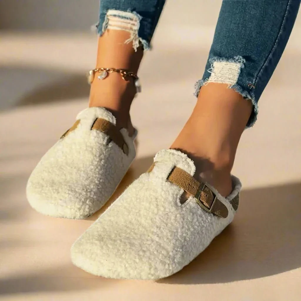 Sheepskin Mule Slippers — Wool Lined Anti-Slip Winter Shoe 6