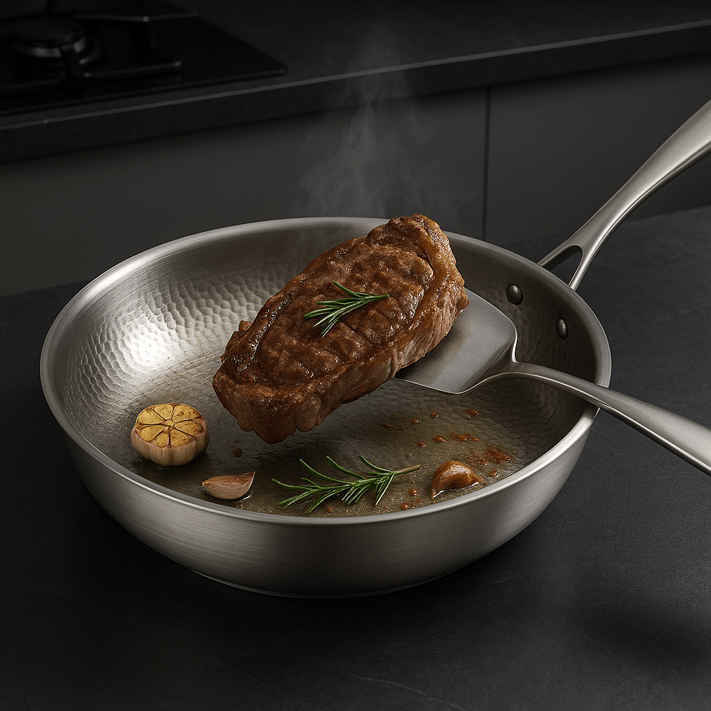 Coating-Free Stainless Steel Frying Pan — All Hob Types 3